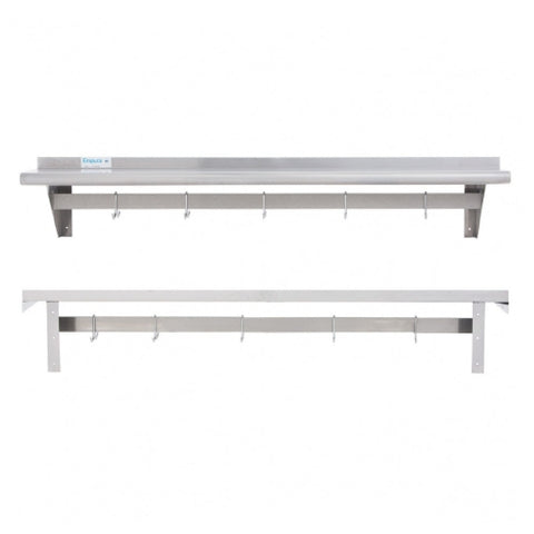 Catalog image for Wall Mounted Overshelves With Pot Racks