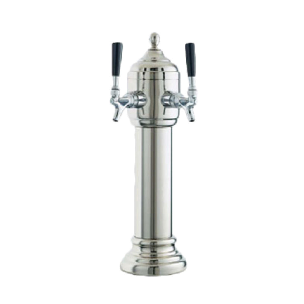 Perlick 4053PC2B - Napoli Draft Beer Tower, Countertop, 5-1/2" Diameter X 19-3/4"H