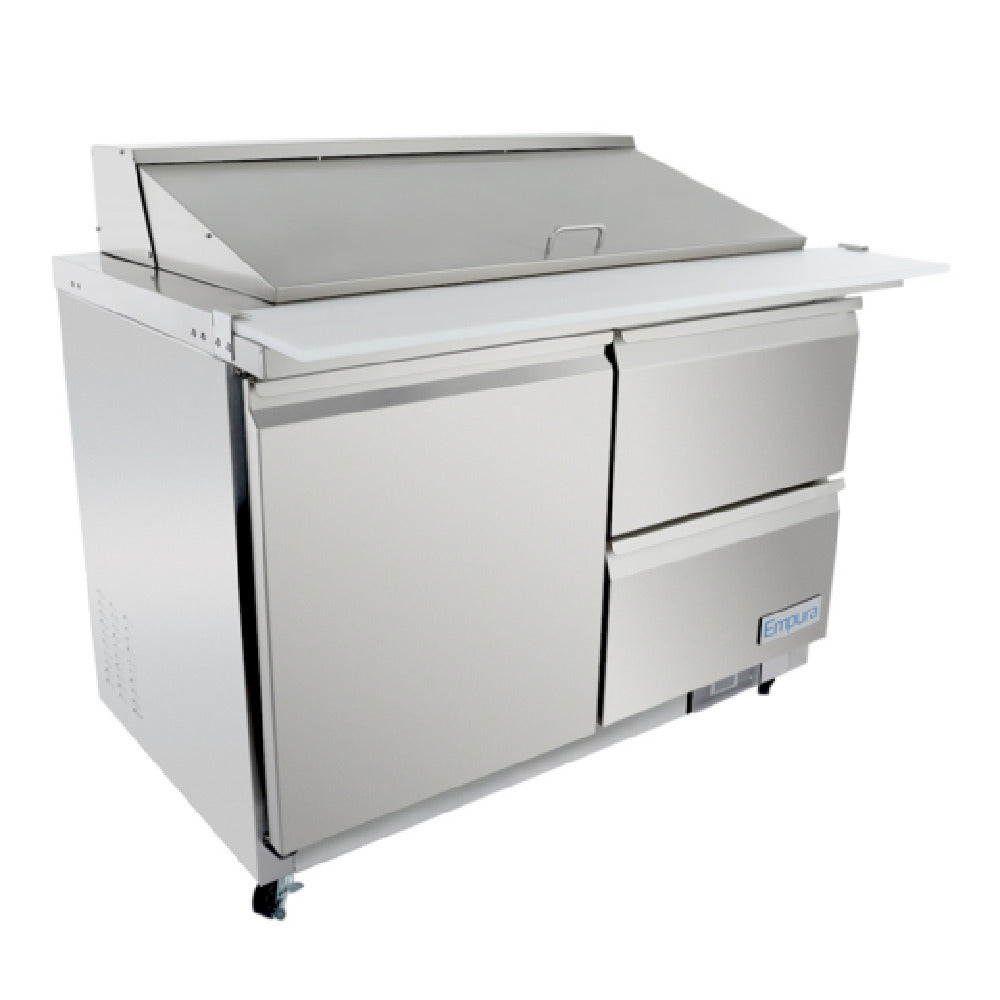 Empura Refrigeration E-KSP48M-D2 Refrigerated Sandwich/Salad Mega Top Prep Table With Drawers