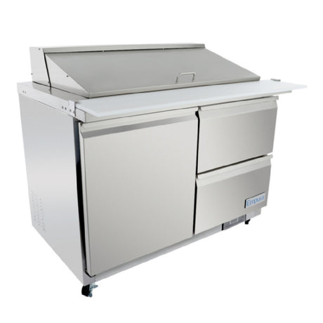 Empura Refrigeration E-KSP48M-D2 Refrigerated Sandwich/Salad Mega Top Prep Table With Drawers