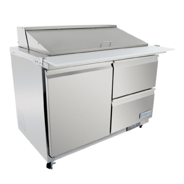 Empura Refrigeration E-KSP48M-D2 Refrigerated Sandwich/Salad Mega Top Prep Table With Drawers