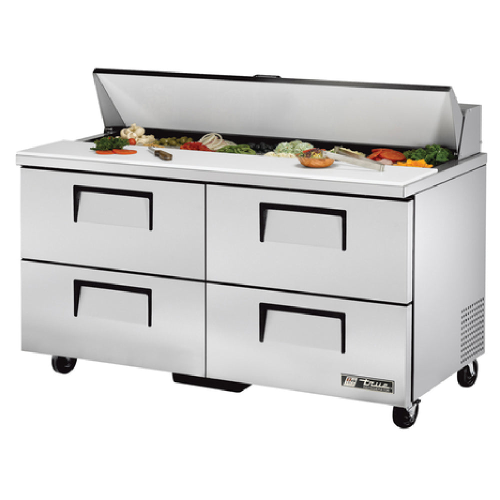 True Mfg. - General Foodservice TSSU-60-16D-4-HC - Sandwich/Salad Unit, (16) 1/6 Size (4"D) Poly Pans