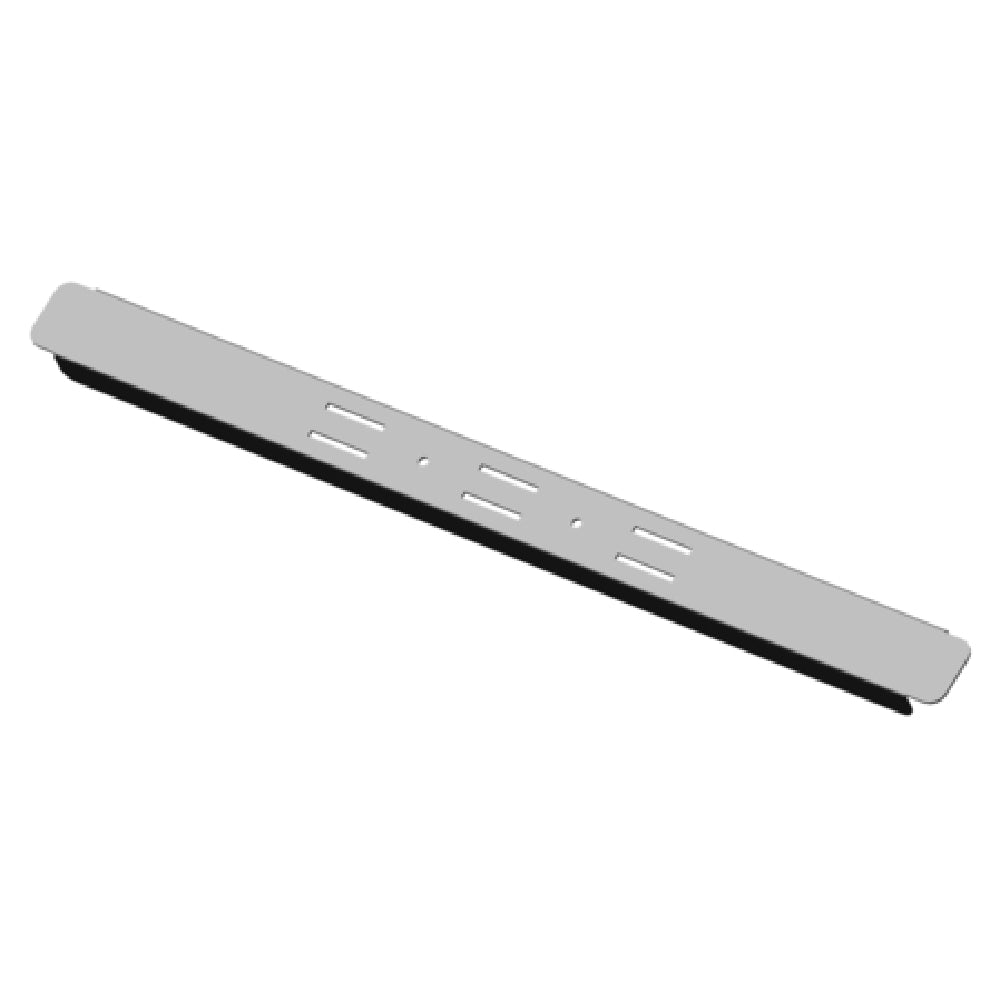Metal ruler with measurement markings for Hoshizaki rail adapter bar installation