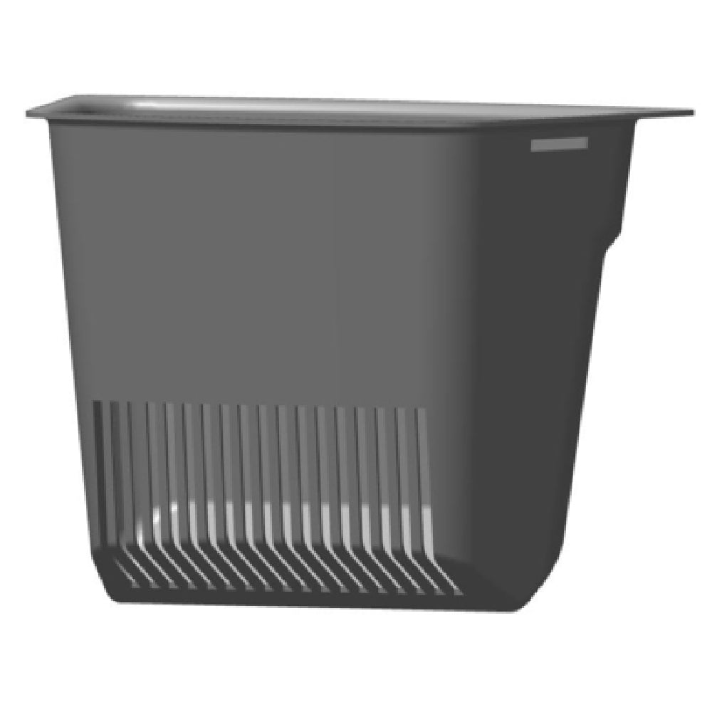 Gray plastic container with ridges for Hoshizaki DB-130H & DB-200H Chute Grill