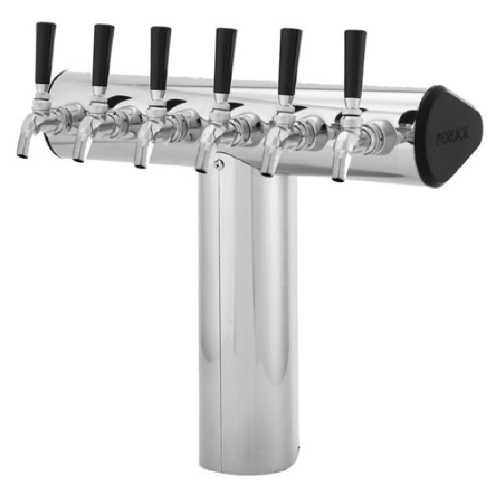 Perlick 66500-6BPC - Winged Tee Draft Tower, Countertop, 18-3/4"W X 16-1/2"H