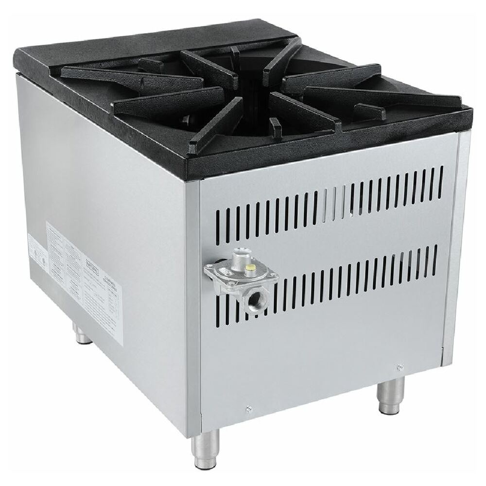 Empura Natural Gas Single-Burner Stock Pot Range with Stainless Steel and Cast Iron Grate