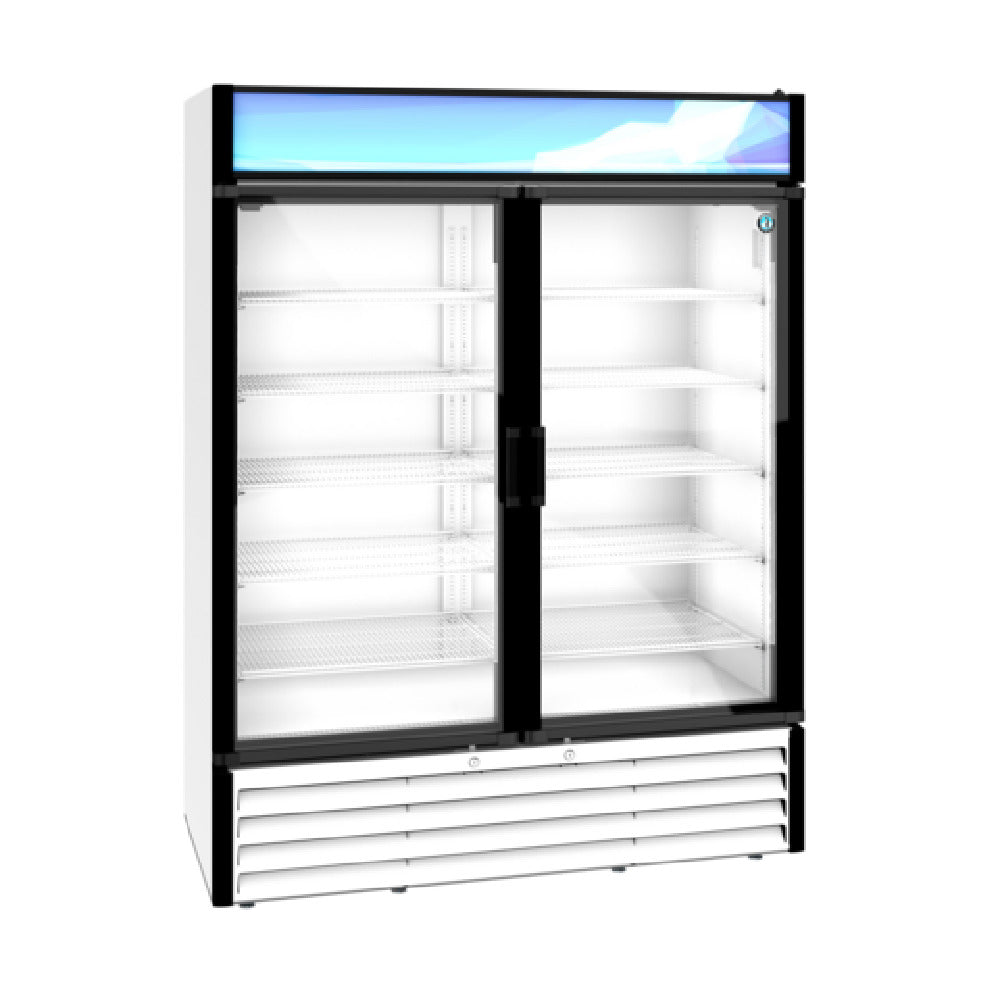 Hoshizaki RM-49-HC-WHT - Refrigerated Merchandiser, Reach-in, Two-section
