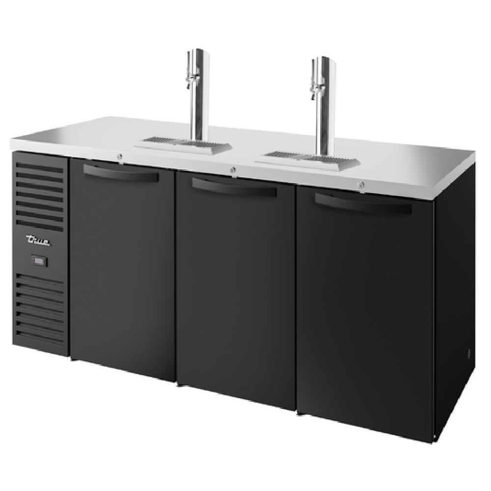 True Mfg. - Premier Bar TDR84-RISZ1-L-B-SSS-1 - Refrigerated Draft Bar Cooler, Three-section