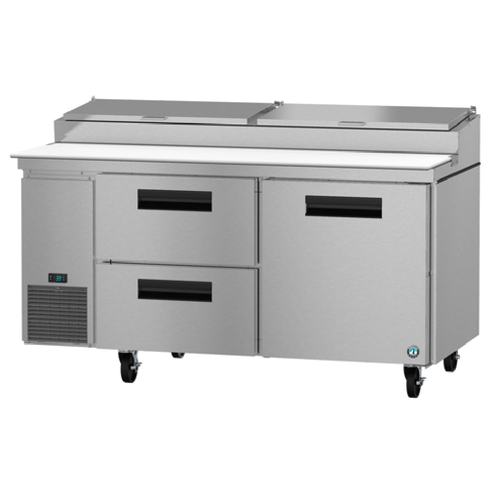 Hoshizaki PR67A-D2 - Steelheart Series Pizza Prep Table, Two-section, 19.9 Cu. Ft.