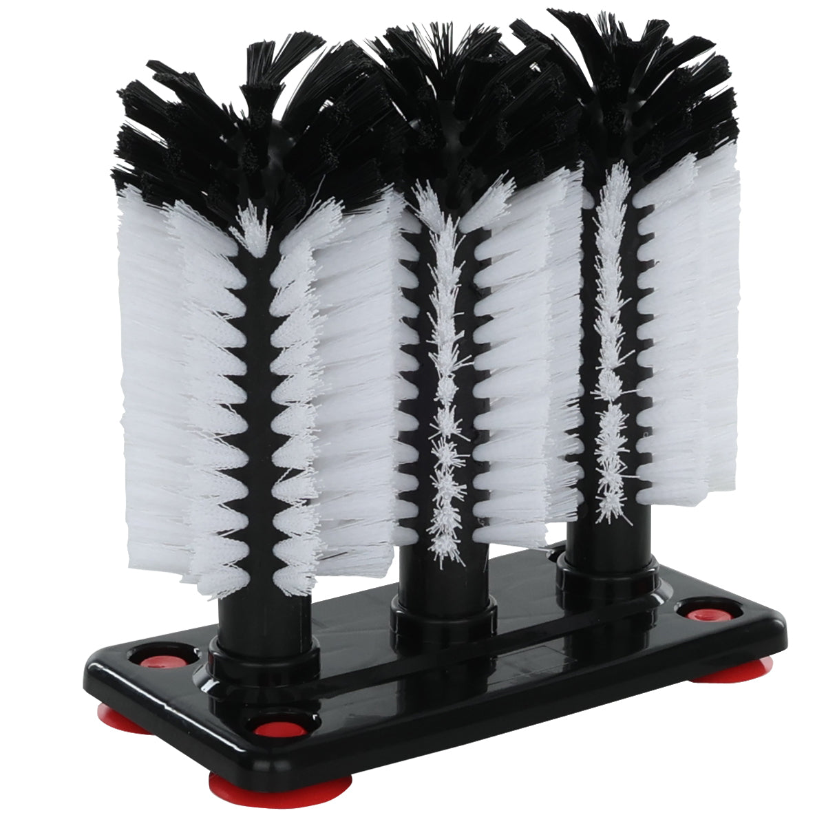 Marston Chemical 300016 Triple Glass Washing Brush Bar Glassware Cleaner With Base 3 Brushes