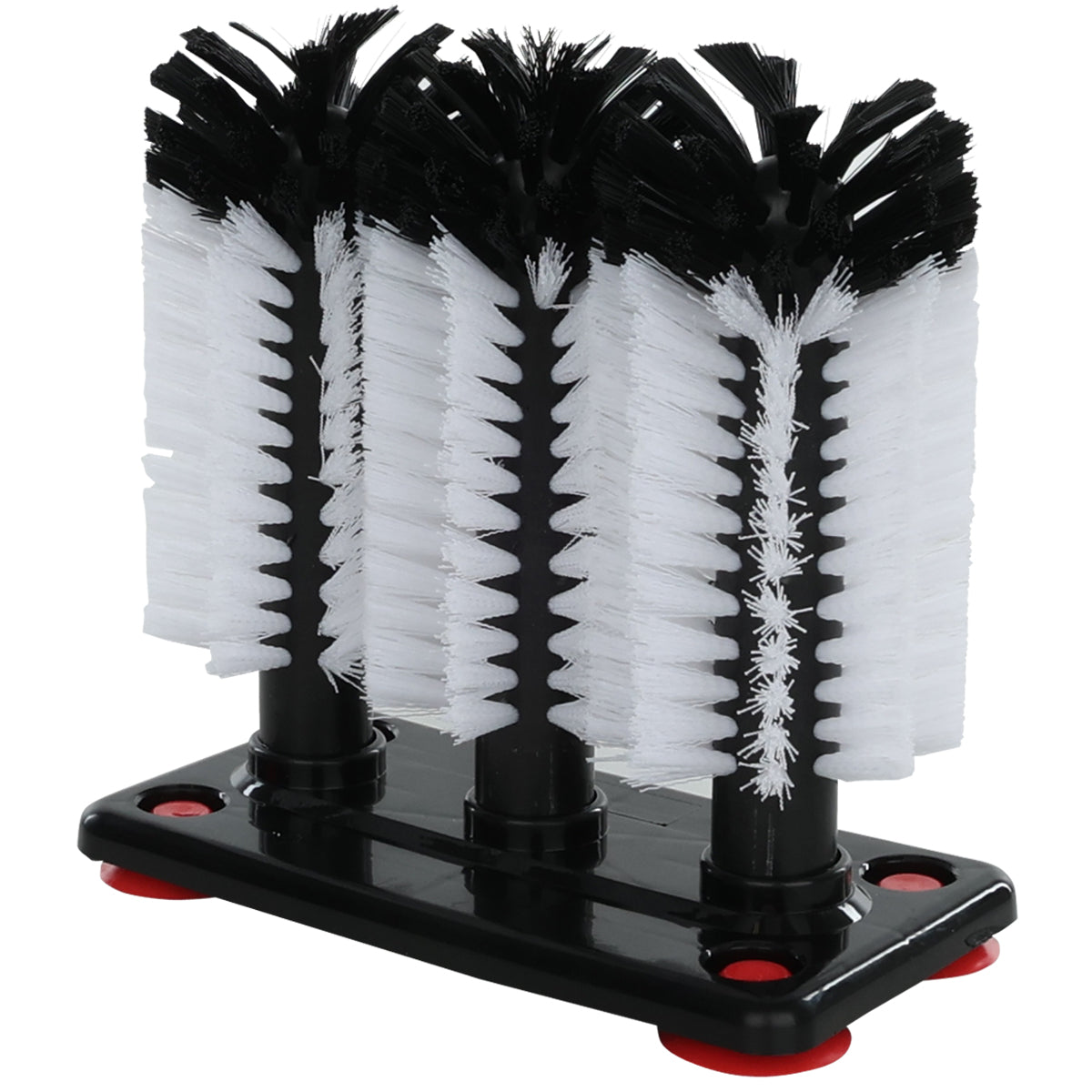 Marston Chemical 300016 Triple Glass Washing Brush Bar Glassware Cleaner With Base 3 Brushes