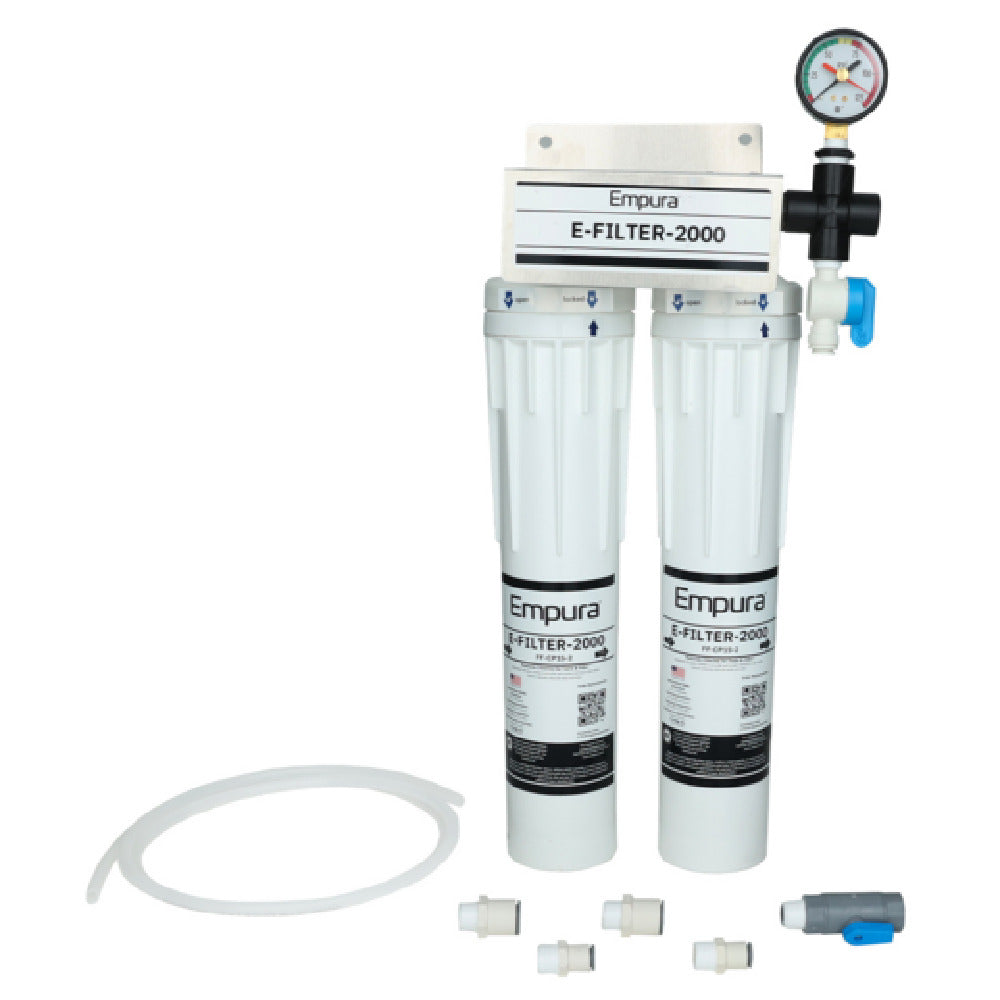 Empura Filtration E-FILTER-2000 Water Filtration System 3"W X 8.5"D X 21"H (2) Unit System