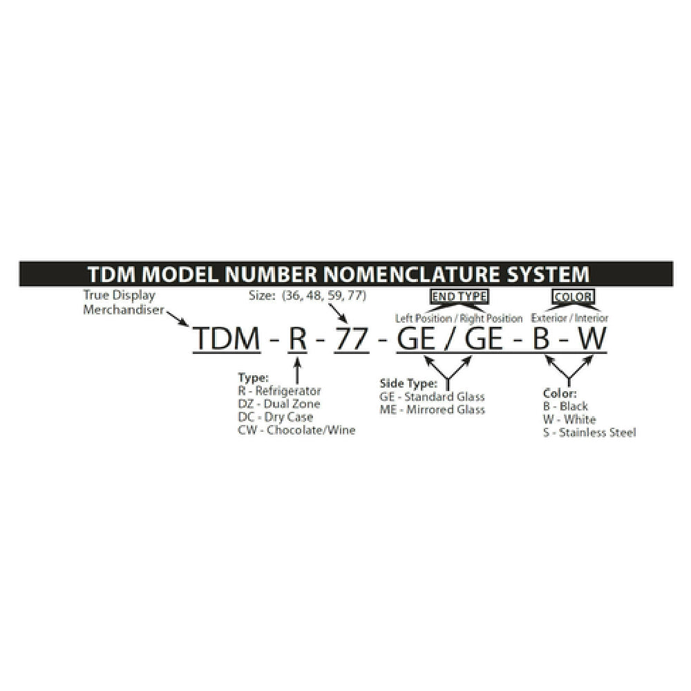 True Mfg. - Specialty Display TDM-R-48-GE/GE-W-W - Display Merchandiser, Refrigerated