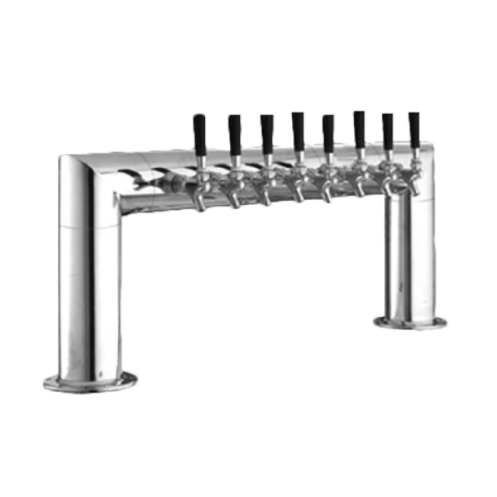 Perlick 4008-8B - Pass-Thru Draft Beer Tower, Countertop, 38"W X 14"H