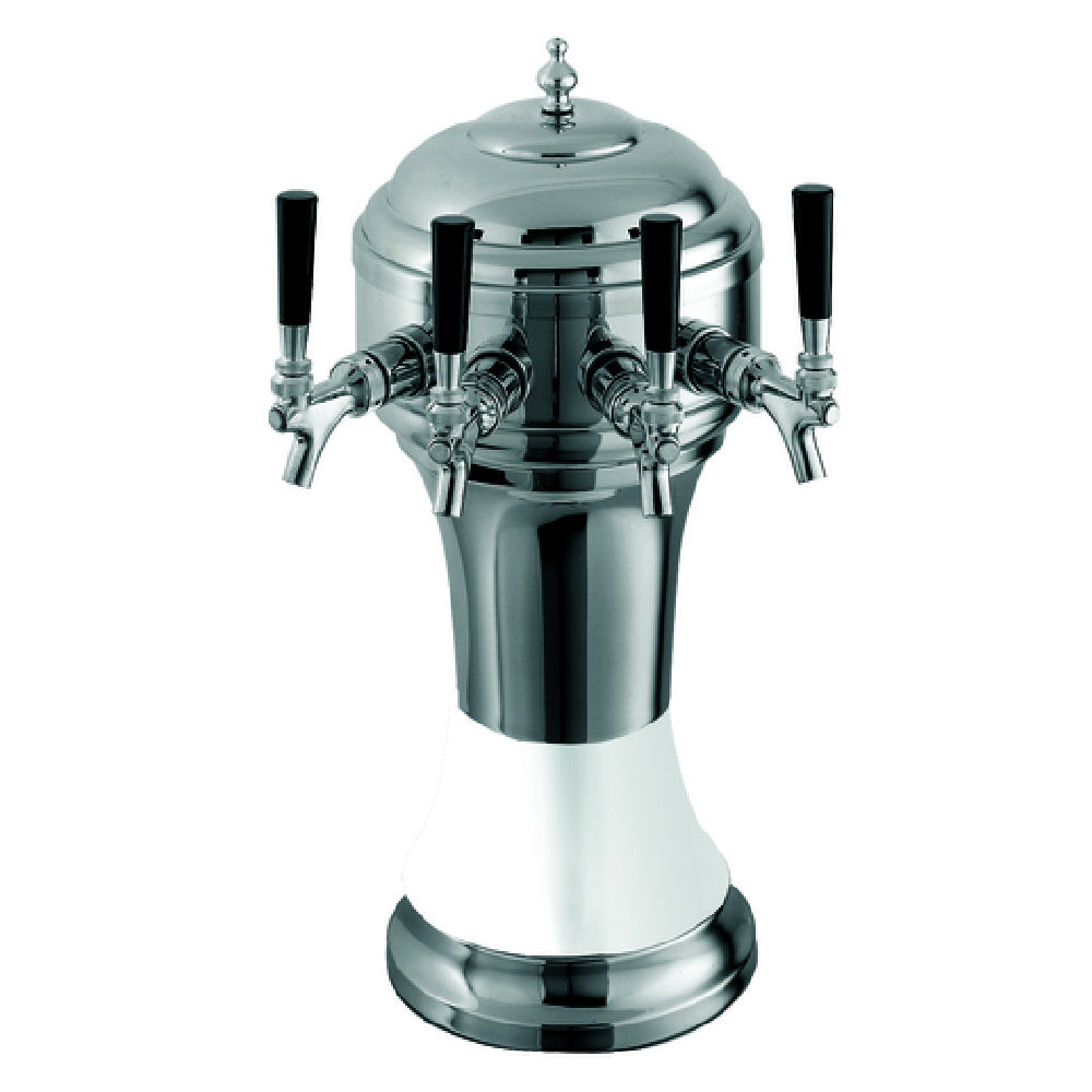 Perlick 4056WH5BPC - Roma Draft Beer Tower, Countertop, 8-1/8" Diameter X 20-1/2"H