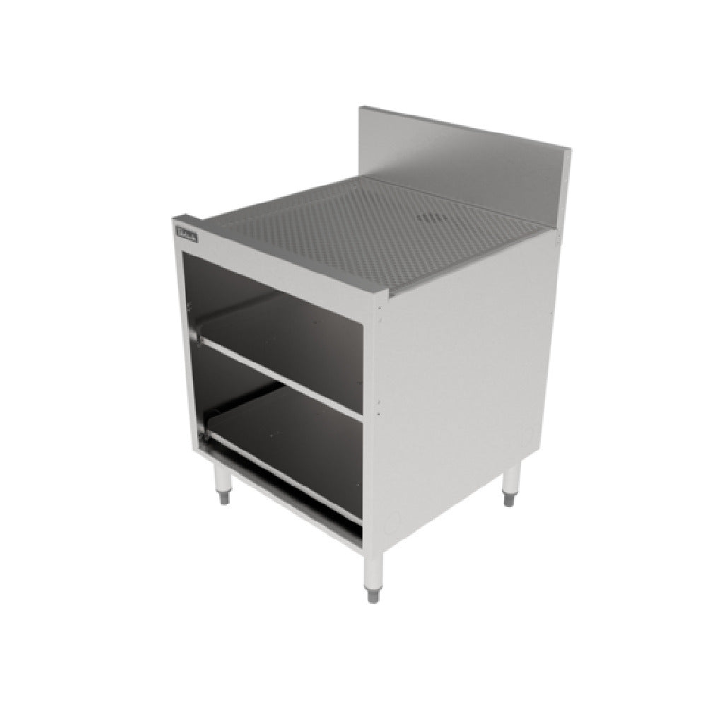 Perlick TSF24SC-GR-STK - (Quickship) Underbar Storage Cabinet 24"W X 24"D, 6"H Backsplash With 1" Return At Top