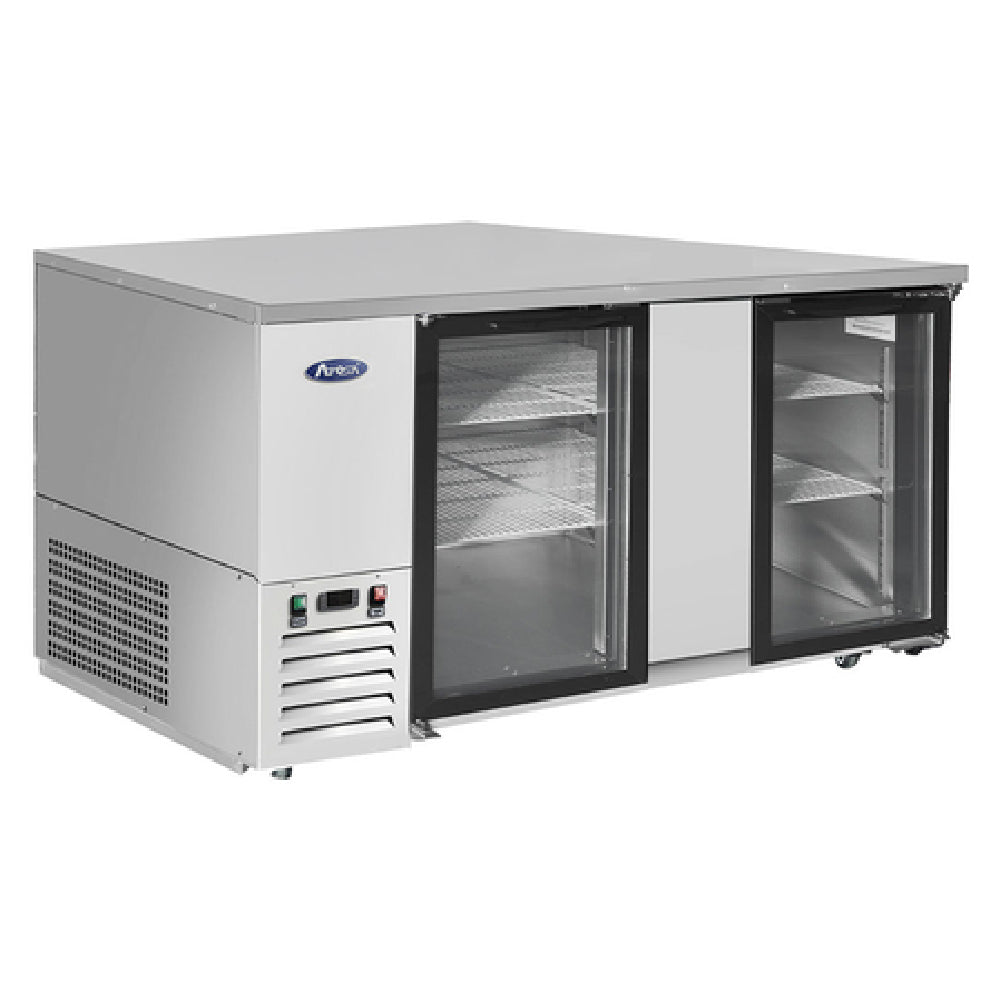 Atosa USA, Inc. MBB69GGR - Atosa Back Bar Cooler, Two-section, 68"W X 28-1/10"D X 40-1/8"H