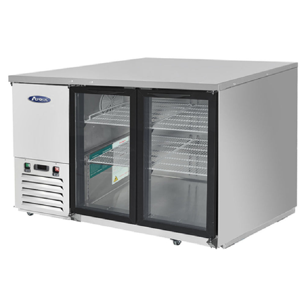 Atosa USA, Inc. MBB59GGR - Atosa Back Bar Cooler, Two-section, 57-4/5"W X 28-1/10"D X 40-1/8"H
