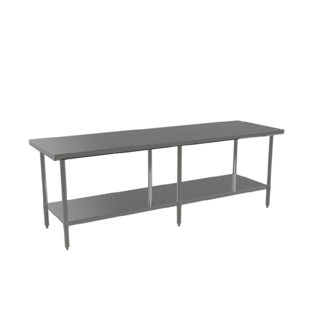 Atosa USA, Inc. ST3084EC - MixRite Work Table, 84"W X 30"D X 34"H, 18/430 Stainless Steel Top With Turned Down Edges