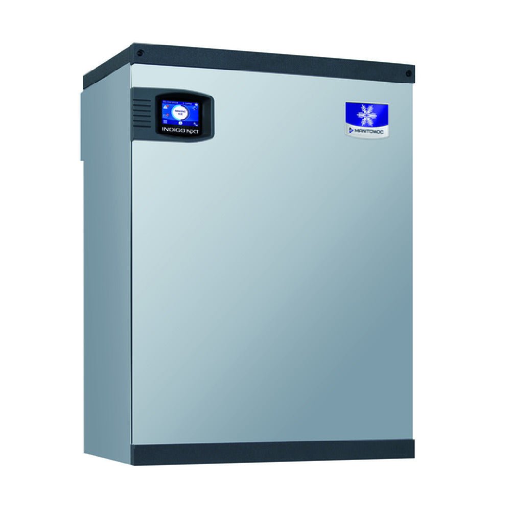 Stainless steel Manitowoc IBF0820C QuietQube Ice Maker with digital control panel