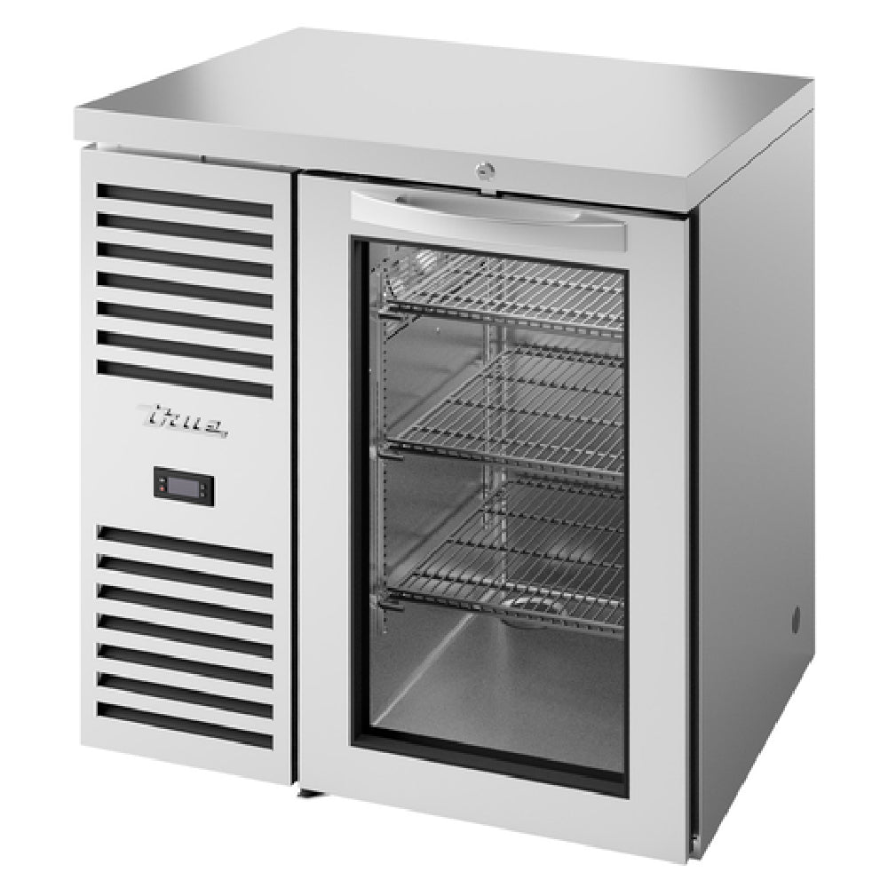 True Mfg. - Premier Bar TBR32-RISZ1-L-S-G-1 - Refrigerated Back Bar Cooler, One-section