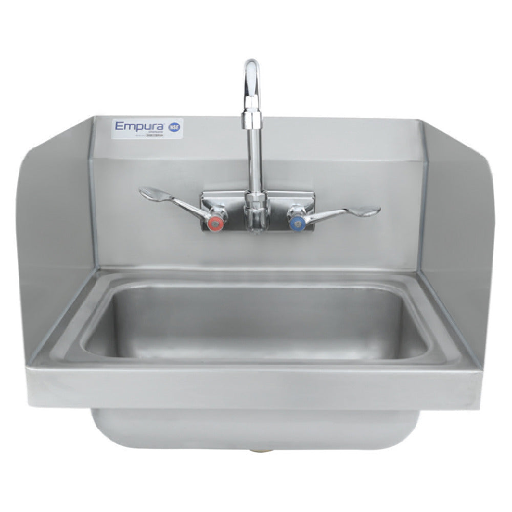 Empura EHS12SPWH - Hand Sink, 12"W X 16"D X 13"H, Wall-mounted