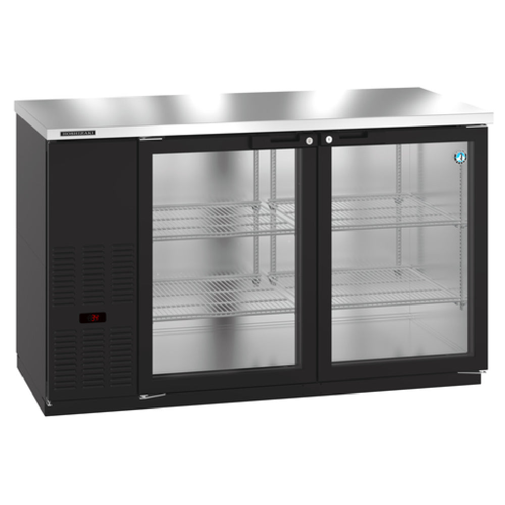 Hoshizaki BB59-G - Refrigerated Back Bar Cooler, Reach-in, Two-section