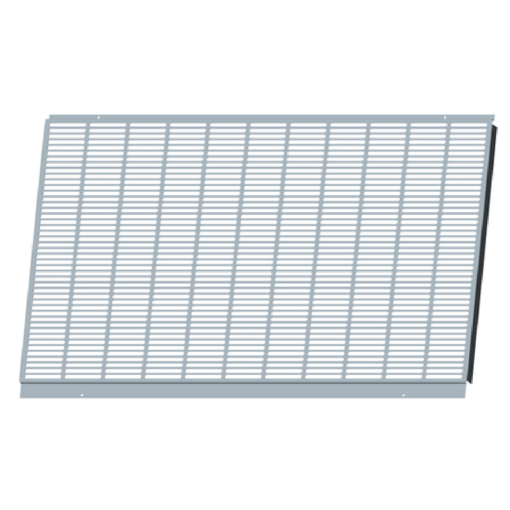 Metal ventilation grate with horizontal slats for Hoshizaki Hail Guard Kit