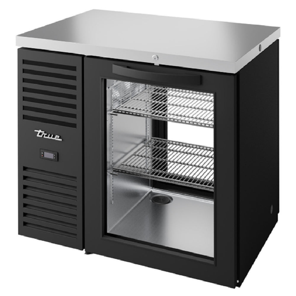 True Mfg. - Premier Bar TBR36-PTSZ1-L-B-G-G-1 - Refrigerated Back Bar Cooler, Pass-thru