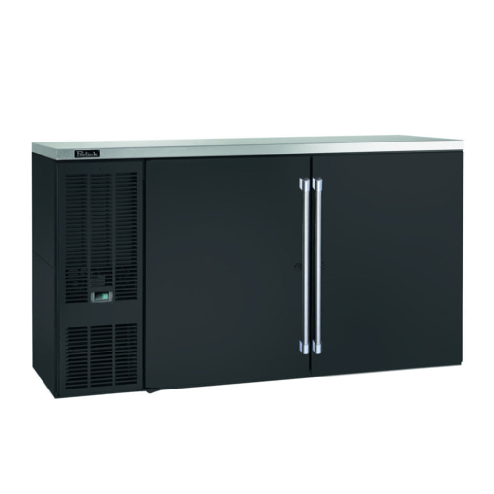 Perlick BBS60-BS-L-STK - (QuickShip) Refrigerated Back Bar Cabinet, Two-section, 60"W