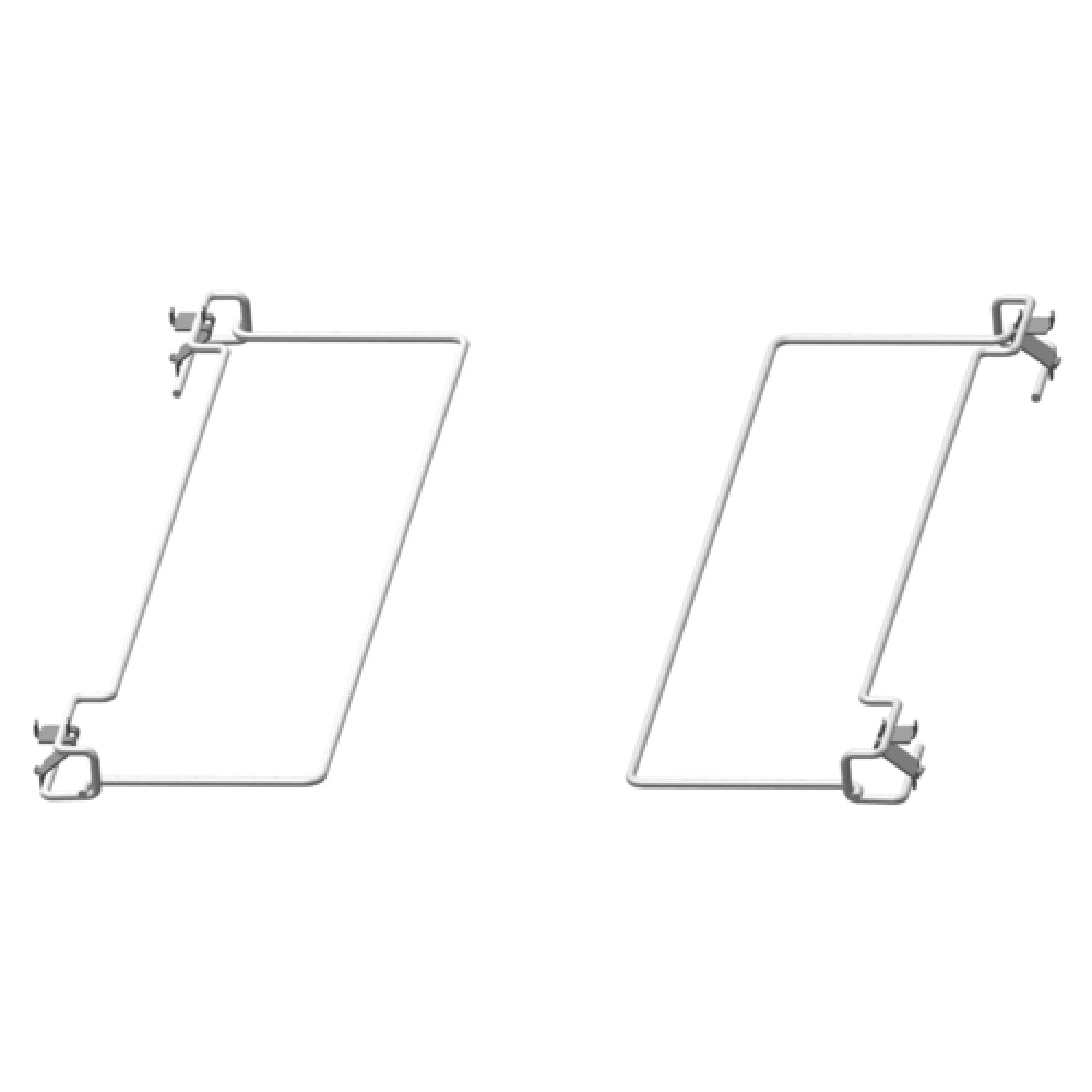 Two parallelograms representing wire tray slides for Hoshizaki Stainless Steel trays