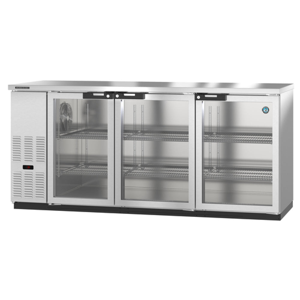 Hoshizaki BB80-G-S - Refrigerated Back Bar Cooler, Reach-in, Three-section