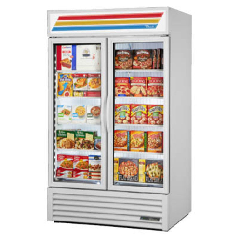 True Mfg. - General Foodservice GDM-43F-HC~TSL01_BL - Freezer Merchandiser, Two-section