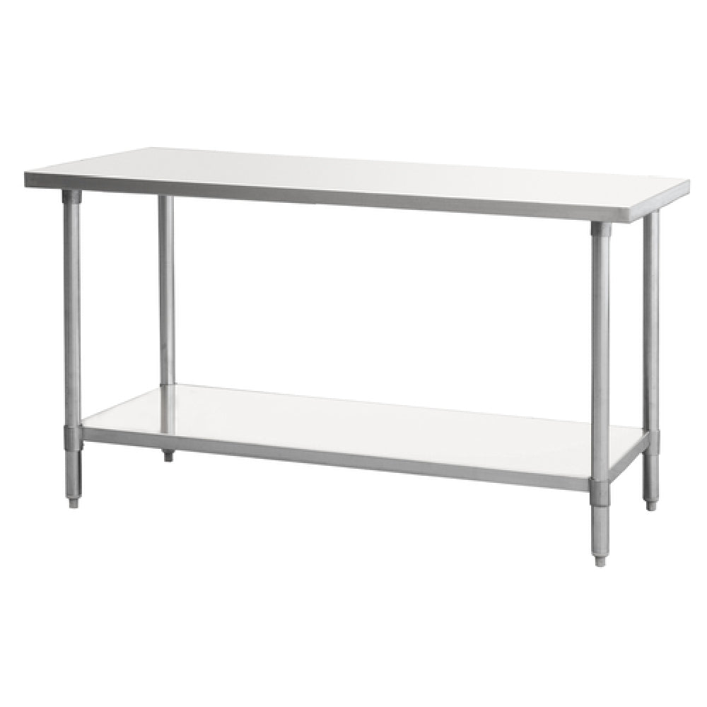 Atosa USA, Inc. SSTW-2460 - MixRite Work Table, 60"W X 24"D X 34"H, 18/430 Stainless Steel Top With Turned Down Edges