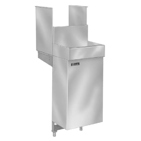 Stainless steel Underbar Drainer Assembly with dual overhead chutes for commercial kitchens