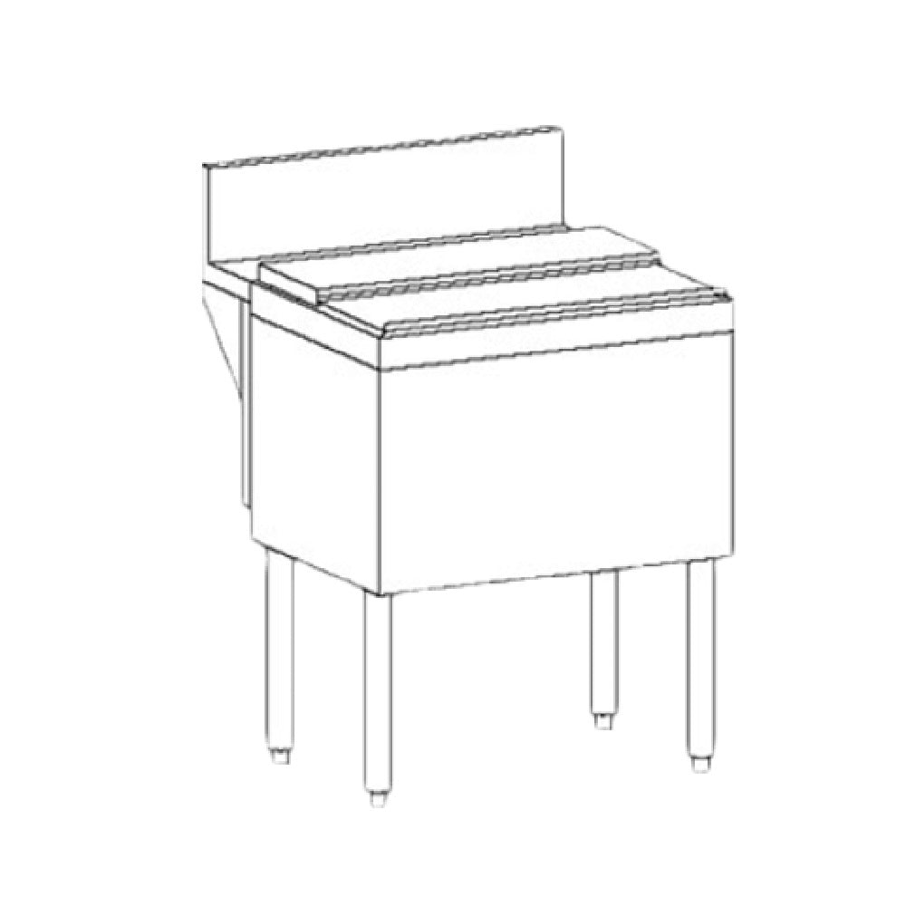 Perlick TSD18IC - TSD Series Underbar Ice Bin/Cocktail Unit, Modular, 18"W X 24"D