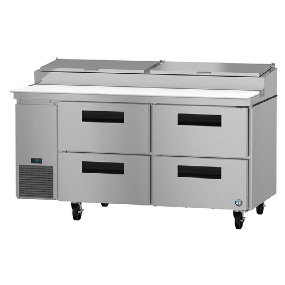Hoshizaki PR67A-D4 - Steelheart Series Pizza Prep Table, Two-section, 19.9 Cu. Ft.
