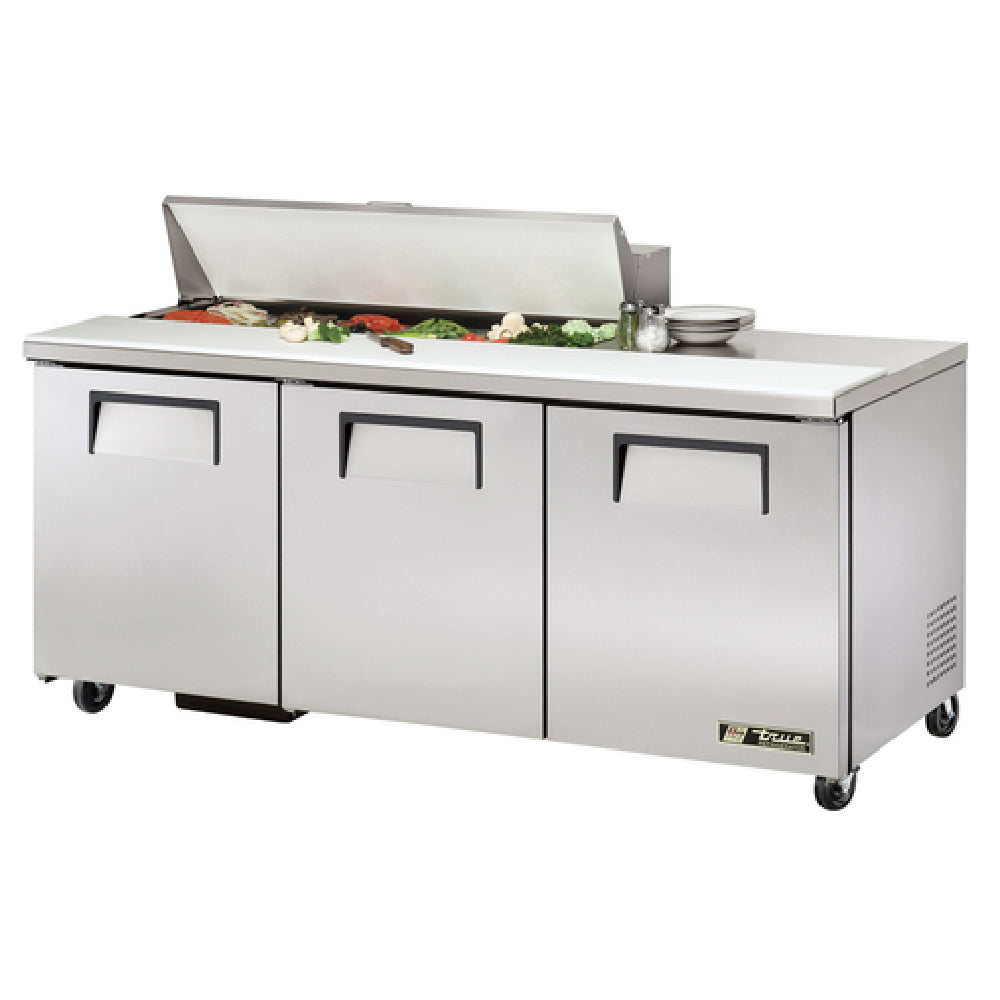True Mfg. - General Foodservice TSSU-72-12-HC - Sandwich/Salad Unit, (12) 1/6 Size (4"D) Poly Pans
