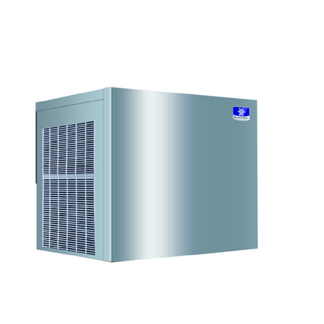 Stainless steel RFK1300AZ ice maker featuring ventilation grilles for optimal airflow