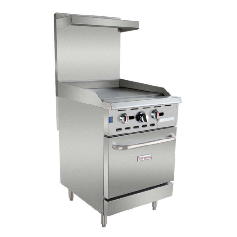 Empura EGR-24GT - Single Base Gas Range, Natural Gas, 23.98"W X 25.75"D X 56.69"H