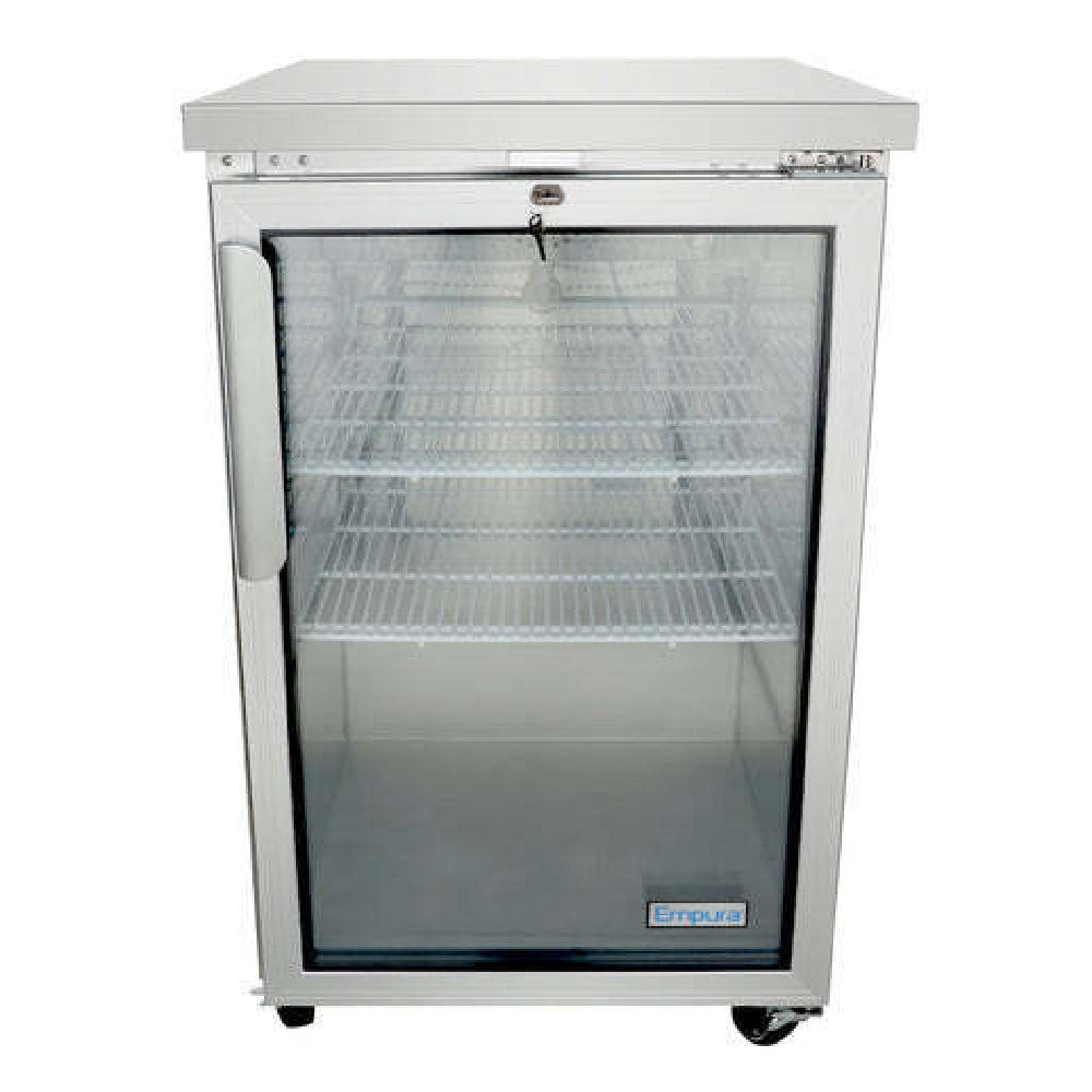 Empura E-KBB24-1G-29-S - Back Bar Cooler, 24.1"W X 29.9"D X 38.7"H, 8.1 Cu. Ft. Capacity