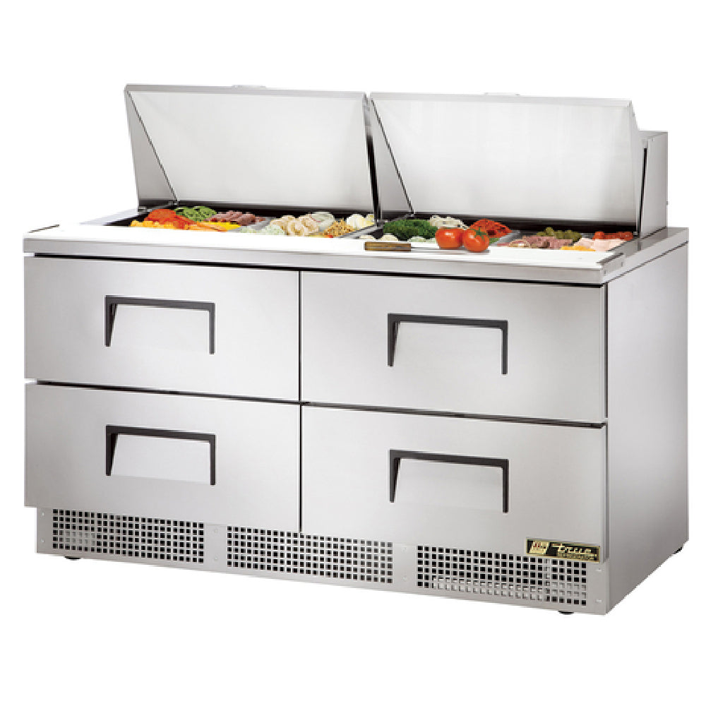 True Mfg. - General Foodservice TFP-64-24M-D-4 - Sandwich/Salad Unit, Two-section