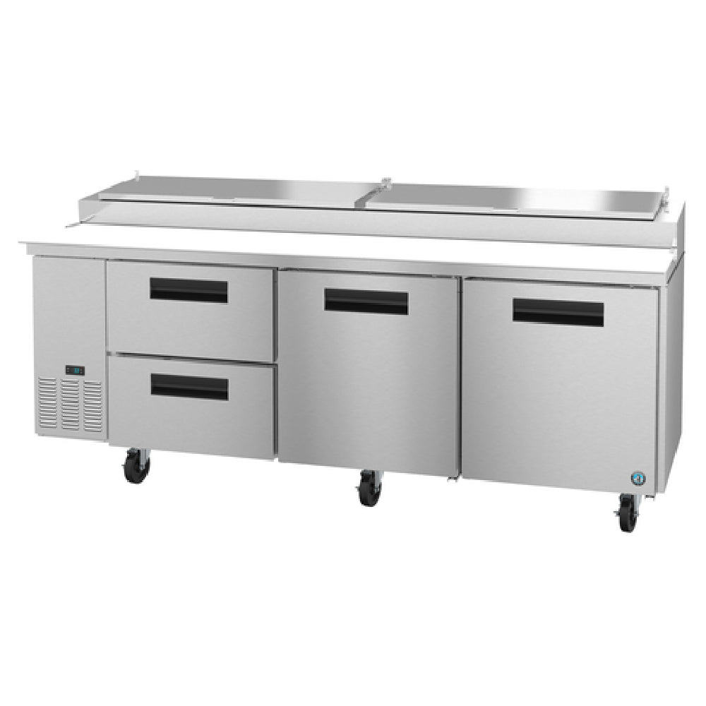 Hoshizaki PR93A-D2 - Steelheart Series Pizza Prep Table, Three-section, 30 Cu. Ft.
