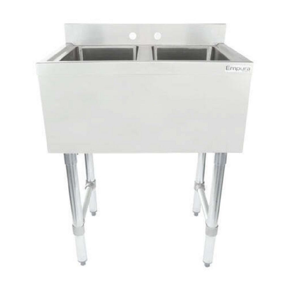 Empura EB2B101410 - Underbar Sink, 26"W X 18"D X 33.5"H Overall Size, 2-compartment