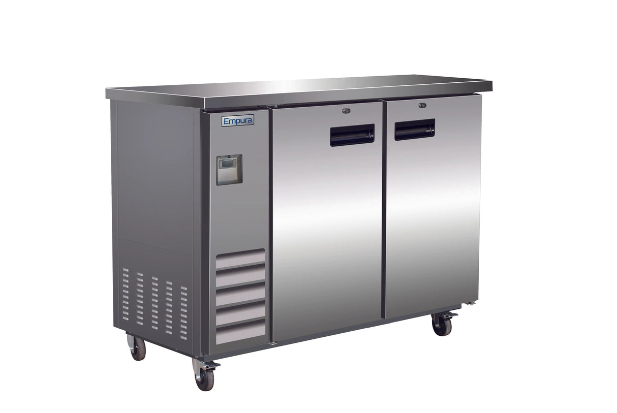 Empura Refrigeration E-KBB48-2-24-S Back Bar Cooler 2 Swing Solid Doors 49"W X 24 7/16"D X 41 3/4"H