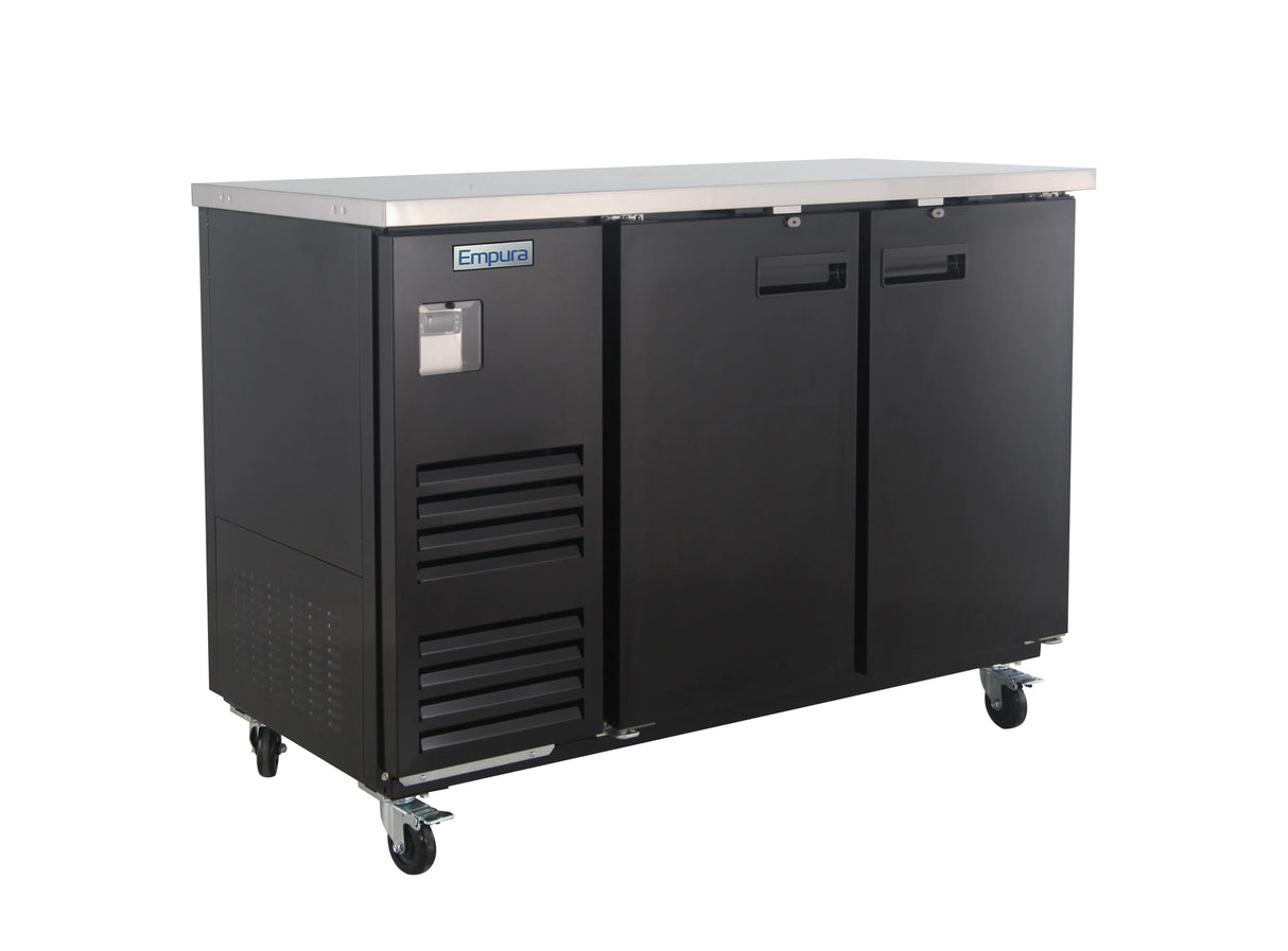 Empura Refrigeration E-KBB60-2-27 Back Bar Cooler 2 Swing Solid Doors 58 3/4"W X 27 5/8"D X 42 1/2"H