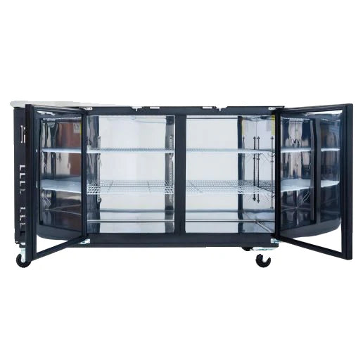 Empura Refrigeration E-KBB70-2-27 Back Bar Cooler 2 Swing Solid Doors 69"W X 27 5/8"D X 42 1/2"H