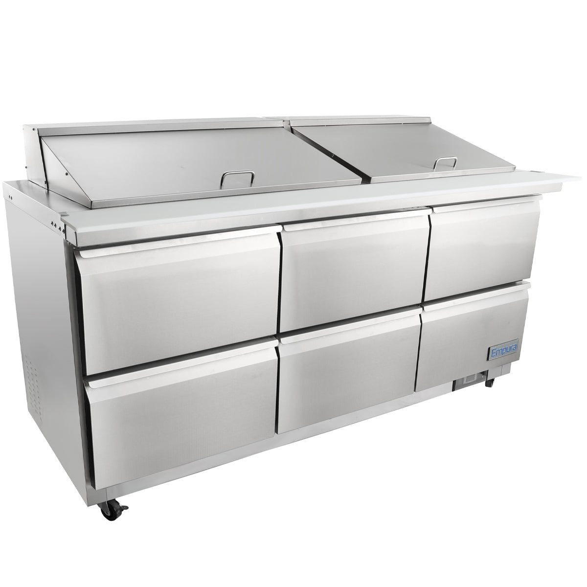 Empura Refrigeration E-KSP72M-D6 Refrigerated Sandwich/Salad Mega Top Prep Table With Drawers