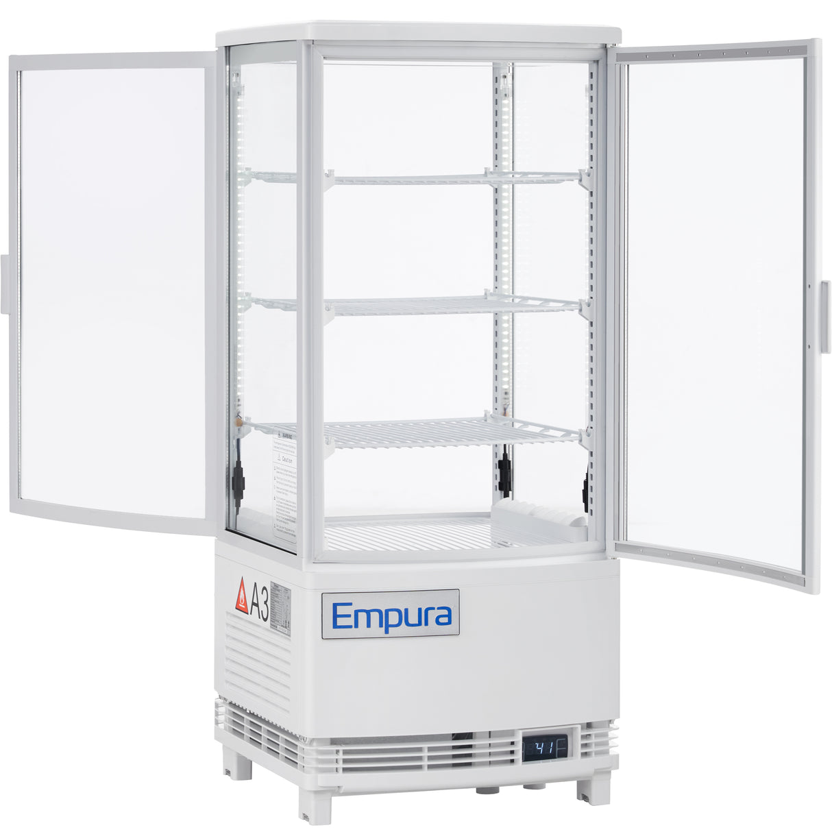 Empura Refrigeration E-RDC-17W-2D Refrigerated Display Case Countertop 16.9"W × 16.6"D × 38.9"H