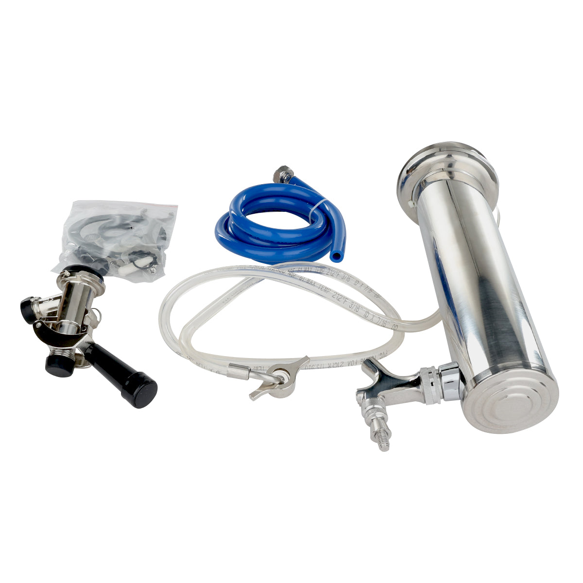 Empura Refrigeration E-KDD-TOWER-KIT-1 Draft Beer Dispensing Tower Kit Single Faucet Compatible With E-KDD Draft Beer Dispensing Series